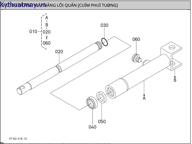 xilanh máy nâng lõi quấn - cụm phụ tùng